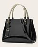 SYGA Women's Glossy Patent Leather Handbag Large Capacity Bag Suitable Gift for a festival, occasion, Birthday (Black)