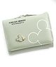 SYGA Women's Cute Mickey Mouse PU Leather Wallet with Iron Clip Stylish Card & Coin Purse(Green)