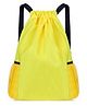 SYGA Drawstring Backpack for Gym Yoga Running Swimming Camping Travel Bag Sports Fitness Club Student Training Bag Yellow -  19.6 Inches