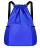 SYGA Drawstring Backpack for Gym Yoga Running Swimming Camping Travel Bag Sports Fitness Club Student Training Bag Royal Blue - 19.6 Inches