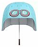 CHAATEWALA Lightning Bolts & Goggle Printed Helmet Shaped UV Dual Purpose Umbrella - Blue