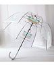CHAATEWALA Unicorn Printed Dome Shaped Transparent Umbrella - White