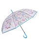 CHAATEWALA Unicorns & Rainbows Printed Transparent Umbrella - Multi Colour