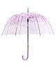 CHAATEWALA Floral Printed Transparent Umbrella - Purple