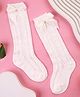 Kicks & Crawl Bow Detailed Stockings - Off White