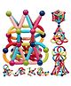Bunie Magnetic Sticks Building Blocks Educational Stacking Toys With Magnetic Sticks Magnetic Balls And Magnetic Blocks For Kids (42 Pieces Multicolor)