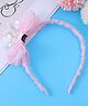 Pine Kids Bow with Fish Tail Hair Bands - Pink