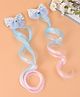 Pine Kids Bow Hair Extensions - Blue