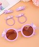Babyhug Heart Motif Hair Accessories Combo Sets - Purple