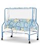 Baybee Baby Swing Cradle for Baby, New Born Baby Bedding Set with Mosquito Net, Jhula Palna for Babies with Swing Bed | Baby Sleeping Swing Cradle (Blue)