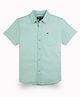GINI & JONY Half Sleeves Solid Shirt - Green
