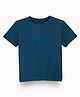 GINI & JONY Half Sleeves Brand Name Embroidered Tee - Mauve