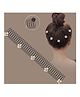 Ziory Floral Detailed Hair Comb - Off white