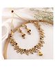 Mansiyaorange Matte Gold  Multicolor Necklace Choker Jewellery Sets For Women