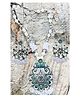 Mansiyaorange German Silver Oxidised Long Peacock Motif Rani Haar For Women