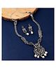 Mansiyaorange German Silver Peacock Design Long Rani Haar Jewellery Sets For Women