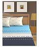 Bajo's King Size Bedsheet with 2 Pillow Covers - Blue
