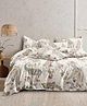 Bajo's King Size Bedsheet  with 2 Pillow Covers - Offwhite