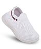 KATS Mesh Designed Slip On Shoes - White
