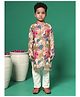 READIPRINT Full Sleeves Floral Printed Kurta With Pyjama - Magenta