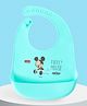 Babyhug Disney Mickey Mouse Silicone Bib -Turquoise