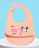 Babyhug Disney Minnie Mouse Silicone Bib - Peach