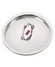 HAZEL Stainless Steel Cookware Plain Lid With Handle (Outer Diameter 34.2 cm, Inner Diameter 32 cm)
