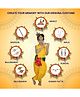 Kaku Fancy Dresses Janmashtami Theme Sleeveess Lace Embellished Krishna Costume Set - Yellow