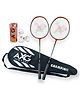 AXG New Goal Isometric Champion Tenacious Wide Body with Feather Shuttles & Cover Badminton Kit