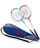 Isometric Blaster Staunch with cover Multicolor Strung Badminton Racquet (Pack of 2)