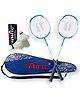 Isometric Blaster Staunch with 3 Feather Shuttles and Cover Badminton Kit