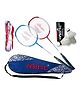 Airic Isometric Blaster Staunch with 3 Feather Shuttles, Net and Cover Badminton Kit