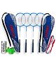 Airic Isometric Blaster Staunch with 3 Plastic Shuttles, Net and Cover Badminton Kit