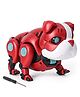 KiddyBuddy Robot Dog Toy with Colorful Flashing Lights and Music Toy - Red