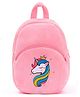 Frantic Premium Quality Soft design Pink Unicorn Bag for Kids - 14 Inches