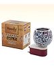 Schoolish Ceremic Kapoor Dani, Aroma Burner and Night Lamp for Home- Pack of 1 Color May Vary