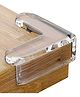 COZY VIBES Transparent Table  Corner Gaurds for the Safety of Kids- Pack of 4