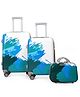 Polo Class 2Pc Set Trolley Bag(20/28 inch) with 1Pc Vanity-Blue