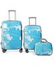 Polo Class 2Pc Set Trolley Bag (24/28 inch) with 1Pc Vanity - Blue