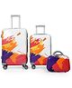 Polo Class 2 Piece Set Trolley Bags 24 Inches 28 Inches With 1 Vanity -  White & Purple