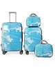 Polo Class 2Pc Set Trolley Bag (20/24 inch) with 2 pc Vanity-Blue