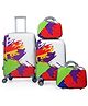Polo Class 2 Piece Set Trolley Bag 20 Inches 24 Inches With 2 Pieces Vanity - White Black & Blue