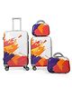 Polo Class 2 Piece Set Trolley Bag 20 Inches 24 Inches With 2 Pieces Vanity - White Black & Blue