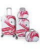 POLO CLASS 2Pc Set Expandable Handle Trolley bag (24/28 inch) with 2 pc Vanity Bag - Red