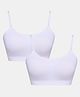 SillySally Pack Of 2 Sleeveless Solid Padded Bras - White