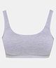 SillySally Sleeveless Solid Padded Bra - Grey