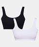 SillySally Pack Of 2 Sleeveless Solid Padded Bras - Black & White