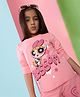 The Souled Store Anime Featuring Full Sleeves Power Puff Girls Character Printed Tee - Pink