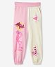 The Souled Store Cotton Pink Panther Featuring Pink Pow Graphic Text Printed Joggers - Multi Colour