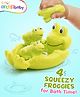 Intellibaby Bath N' Squeeze Froggy | Colourful Silicone Baby Bath Squeaky Toy, Sensory Development | Non-Toxic & Safe Floating Water Toys | Ideal for Gifting | BIS Certified